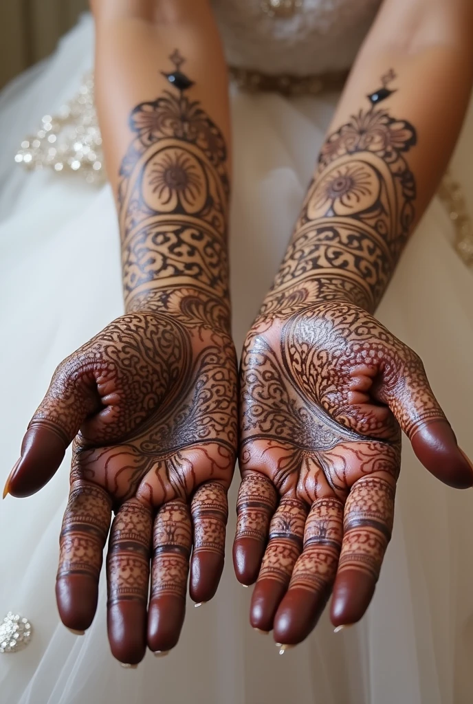 generate more Bridal mehndi design on hand