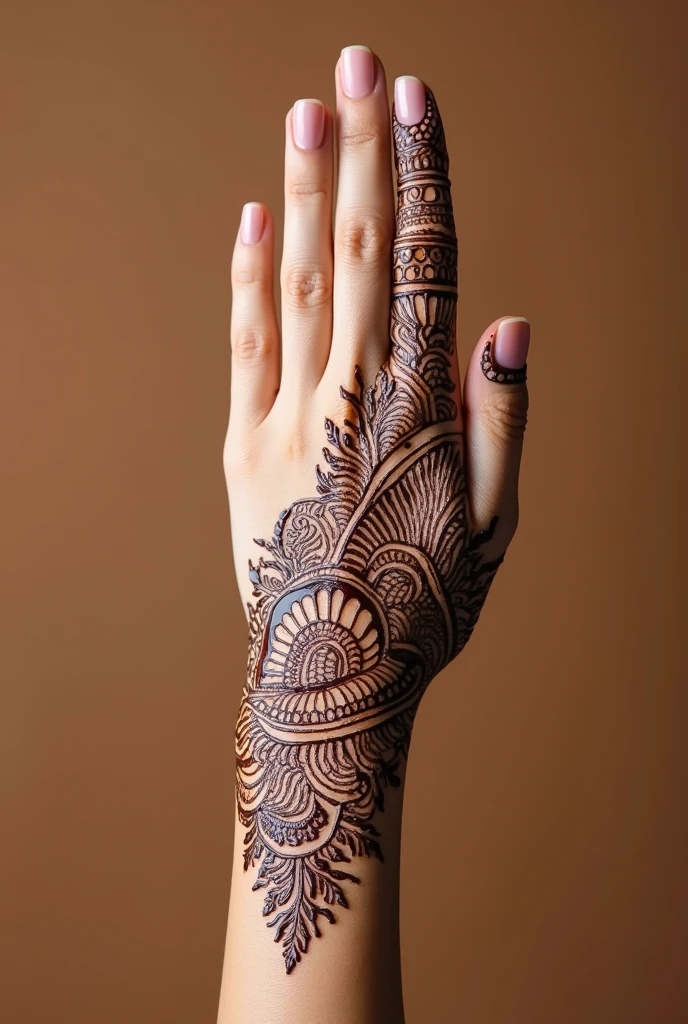 generate Rajasthani mehndi design on hand