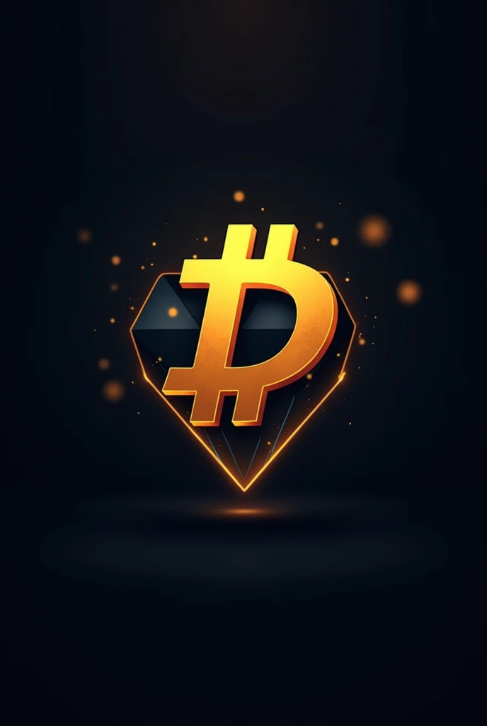 Create a bitcoin logo and write Diamondbtc for a reason