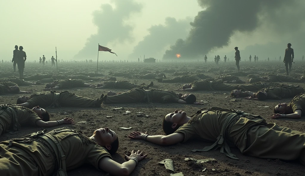A battlefield with thousands of dead