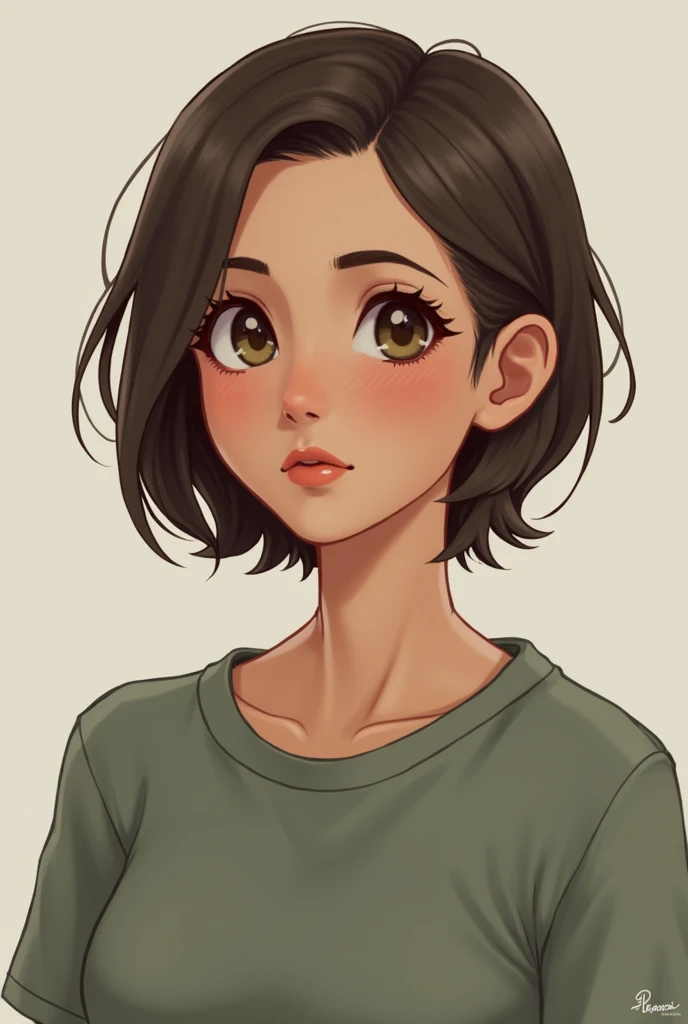 Nethmini: Hair: Short and brown, styled simply for practicality. Eyes: Brown, observant and thoughtful. Build: Slightly below average height for her age, with a slender frame. Attire: Often in practical clothing suitable for her activities, like comfortable dresses or pants and a top, along with sturdy shoes.