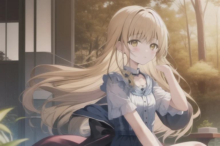 masterpiece, Highest quality, One girl, alone, shiina mahiru, Yellow Eyes,