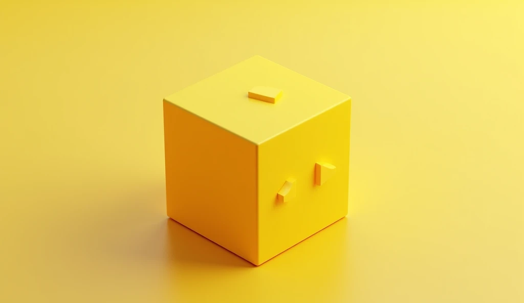 Create the Pause button background design for app with 3d yellow design