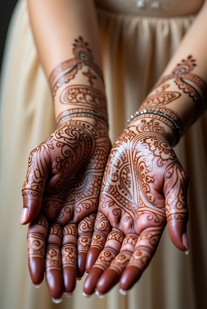 generate more Bridal mehndi design on hand