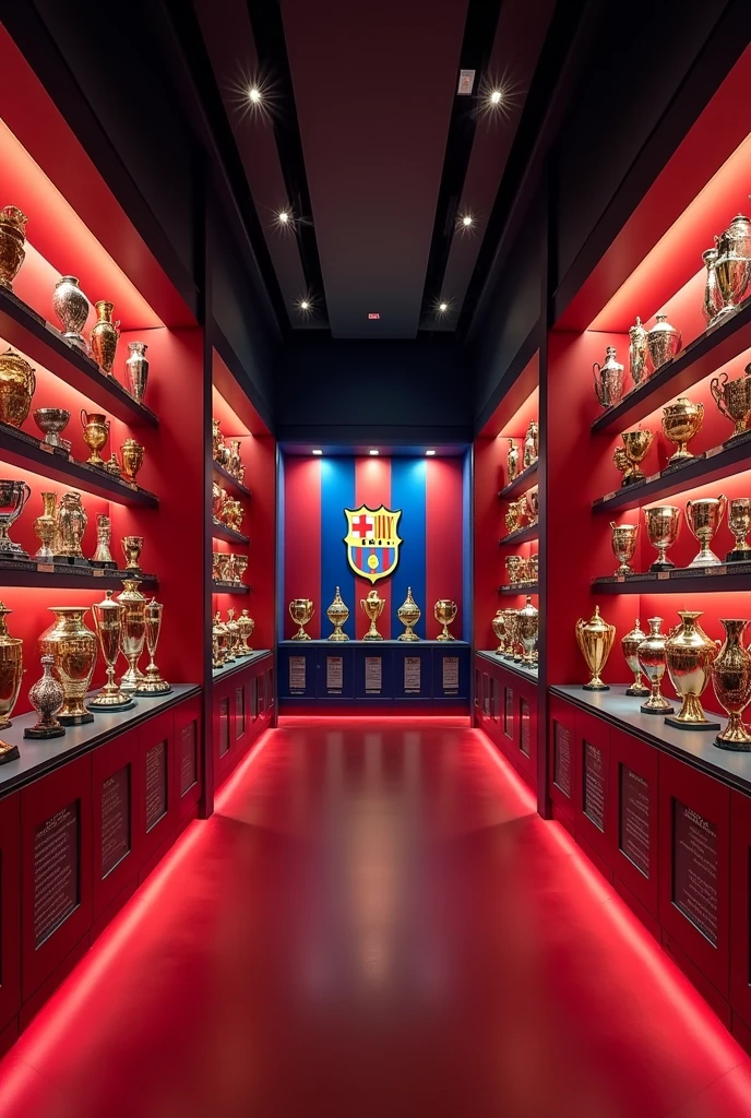 trophy room at camp nou