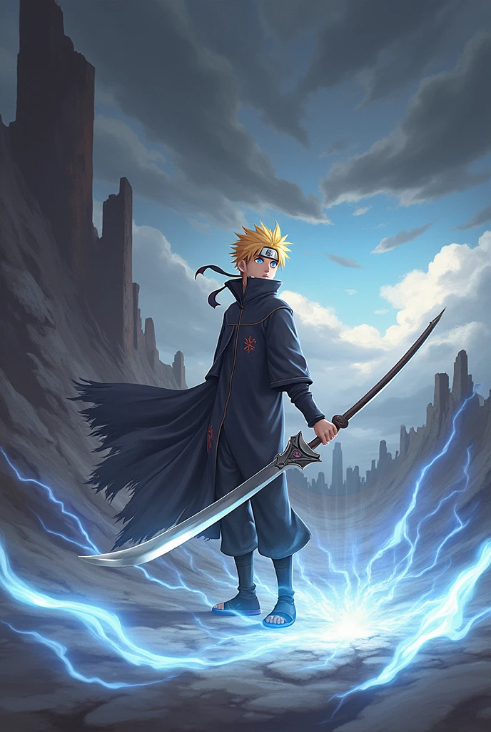 naruto uzumaki with blade of the ruined king