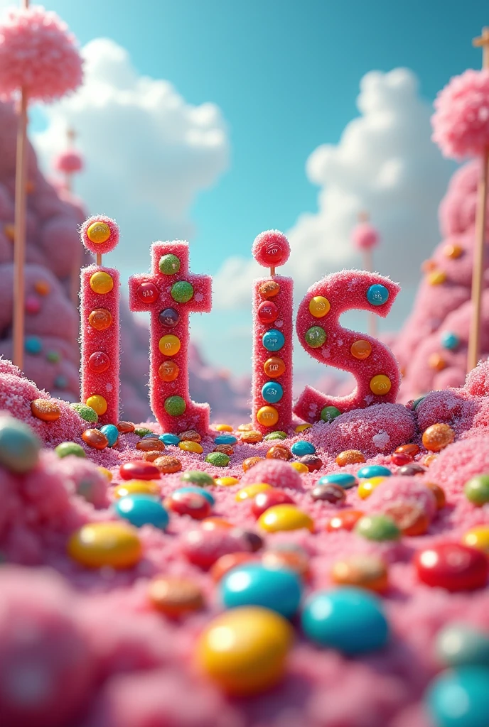 Lyric image "It is" , candies , fullcolor , mm's , em paisagem de candies