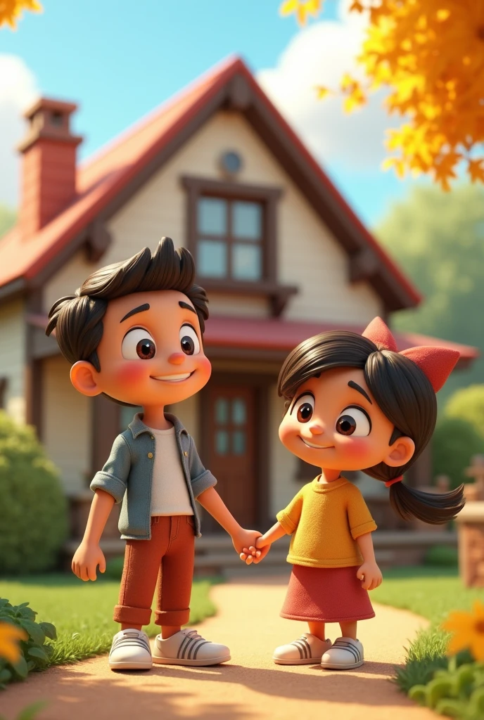 A property image showing the house and the owner animated with 2 owners