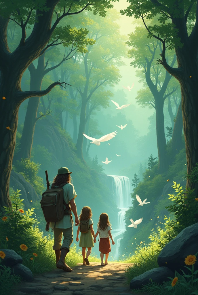 In a serene, ancient forest untouched by time, three unlikely companions—a curious young girl, a wise old forest guardian, and a mischievous spirit of the wind—embark on a quest to restore balance to their world. As they traverse enchanted glades, mystical rivers, and hidden groves, they encounter magical creatures and unravel the secrets of nature's deep harmony. Their journey challenges their understanding of the world and themselves, revealing the profound connection between all living things.