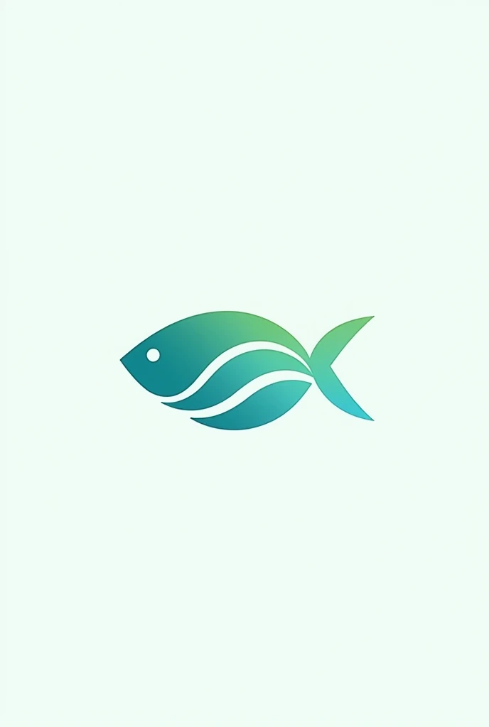 Design a modern and minimalist logo for 'HUMAS MAKRAB APK' incorporating elements of a fish. The fish should be stylized and elegant, seamlessly integrated with the text of the logo. Use a clean, bold font for the text, ensuring that the fish element is either wrapped around or intertwined with the letters. The color palette should include shades of blue and green, symbolizing water and nature, with a subtle gradient effect. The overall design should convey professionalism, creativity, and connection to nature