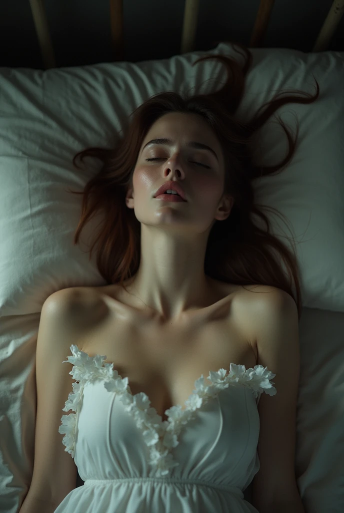 Fainting beautiful girl open chest reality 👙