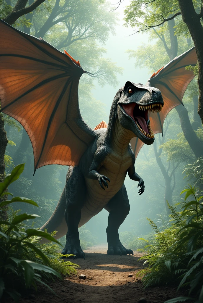 Tyrannosaurus had wings.
