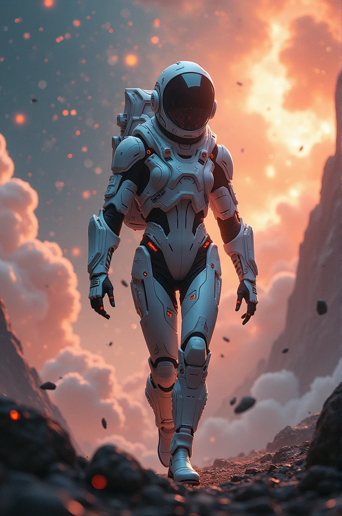 image of a futuristic traveler