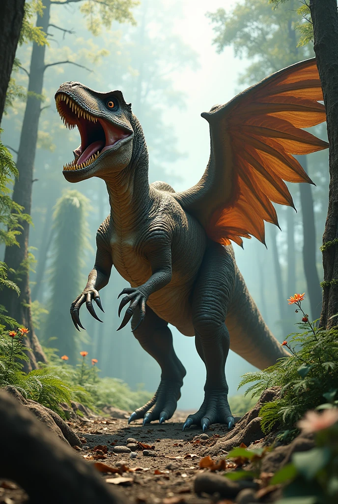 Tyrannosaurus had wings and long arms.