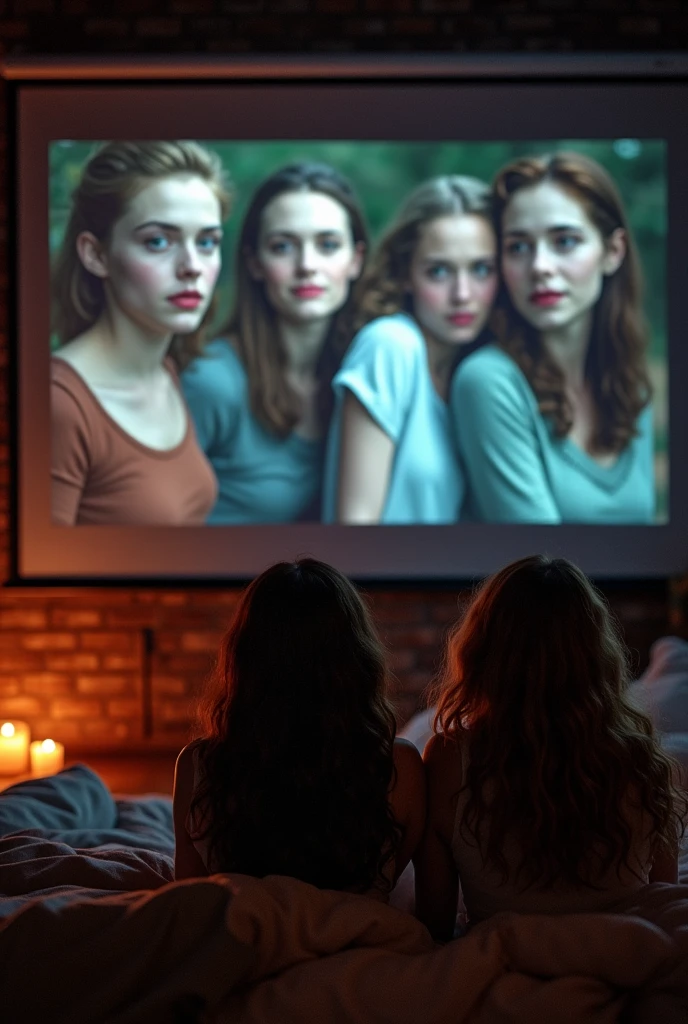 Insert text Dear Débora Antunes and Iris D&#39;Paula, you are cordially invited to binge-watch Twilight with me, projector version and treats. Highlight the girls&#39; names