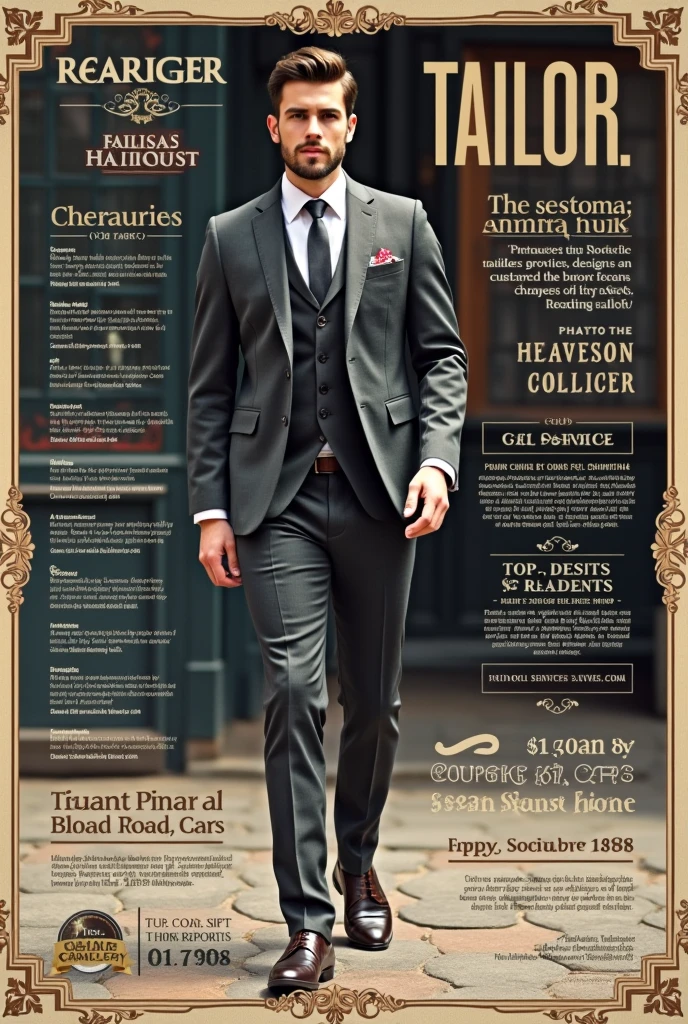 A flyers of tailoring
To create an effective flyer for a tailoring business, you'll want to focus on key elements like eye-catching visuals, clear information, and a compelling call to action. Here's a basic layout and some ideas for your tailoring flyer:
### **Front Side:**
#### **Header:**
- **Title:** *"Professional Tailoring Services"*
- **Sub-title:** *"Customized Fits & Stylish Designs"*
#### **Main Image:**
- An image of a well-dressed individual wearing a perfectly tailored suit or dress.
- Alternatively, a picture of a tailor working on a garment.
#### **Services Offered:**
- **Alterations:** Shortening, lengthening, and adjusting fits.
- **Custom Tailoring:** Suits, dresses, formal wear.
- **Repairs:** Torn seams, broken zippers, missing buttons.
- **Special Requests:** Unique designs, wedding attire, costume creation.
#### **Why Choose Us:**
- **Expert Tailors:** Years of experience in crafting high-quality garments.
- **Personalized Service:** We listen to your needs to provide the perfect fit.
- **Affordable Prices:** High-quality service at competitive rates.
- **Quick Turnaround:** Fast and reliable service.
#### **Contact Information:**
- **Address:** Include the shop's location.
- **Phone:** (Include the contact number)
- **Email:** (Provide an email address)
- **Social Media:** Icons and handles for Facebook, Instagram, etc.
- **Website:** If applicable.
#### **Call to Action:**
- *"Visit us today for your perfect fit!"*
- *"Get 10% off your first tailoring service!"*
### **Back Side:**
#### **Testimonial Section:**
- *"Best tailoring service I've ever experienced. My suits fit perfectly now!"* – Happy Customer
- *"They saved my wedding dress! Professional and friendly service."* – Satisfied Client
#### **Before & After:**
- A small section with images showing a before and after of an altered garment.
#### **Additional Info:**
- Operating hours.
- A small map or directions if your location is tricky to find.
Would you like this flyer