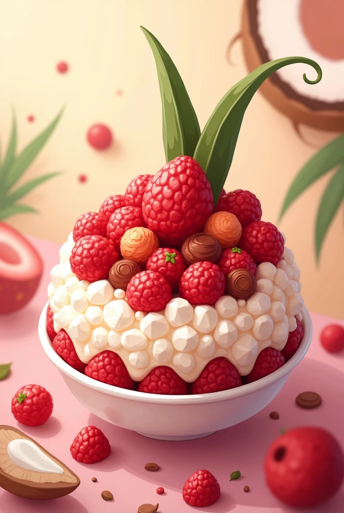 Ruby in Crispy Thai Dessert Cartoon