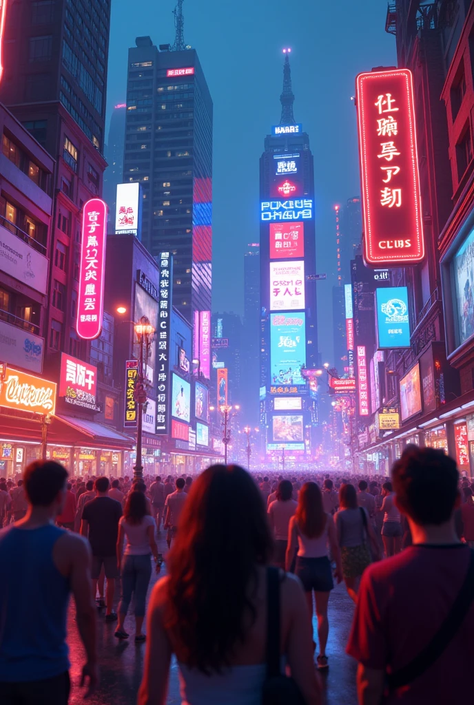 Entertainment and neon lights