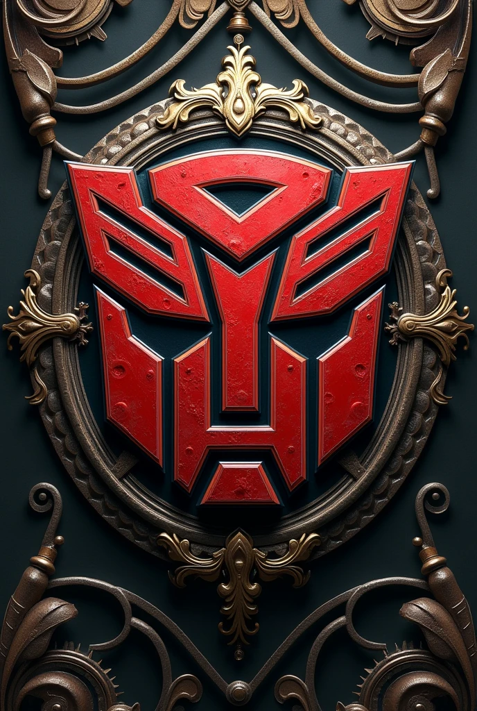 A autobot symbol in Victorian style 