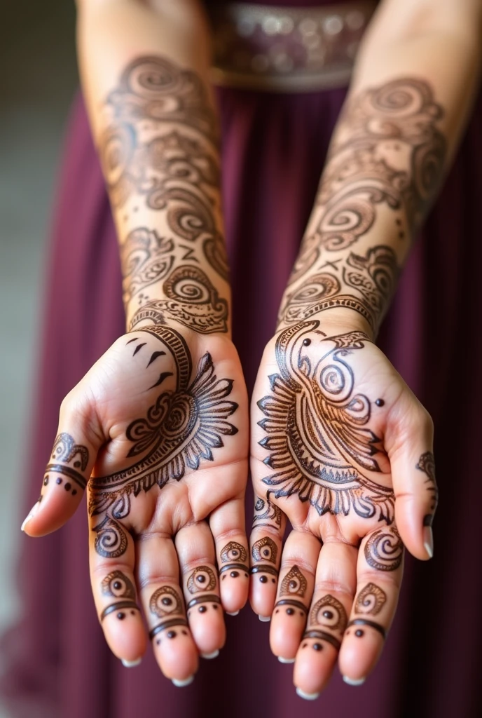 generate more Shadi Special mehndi design on hand