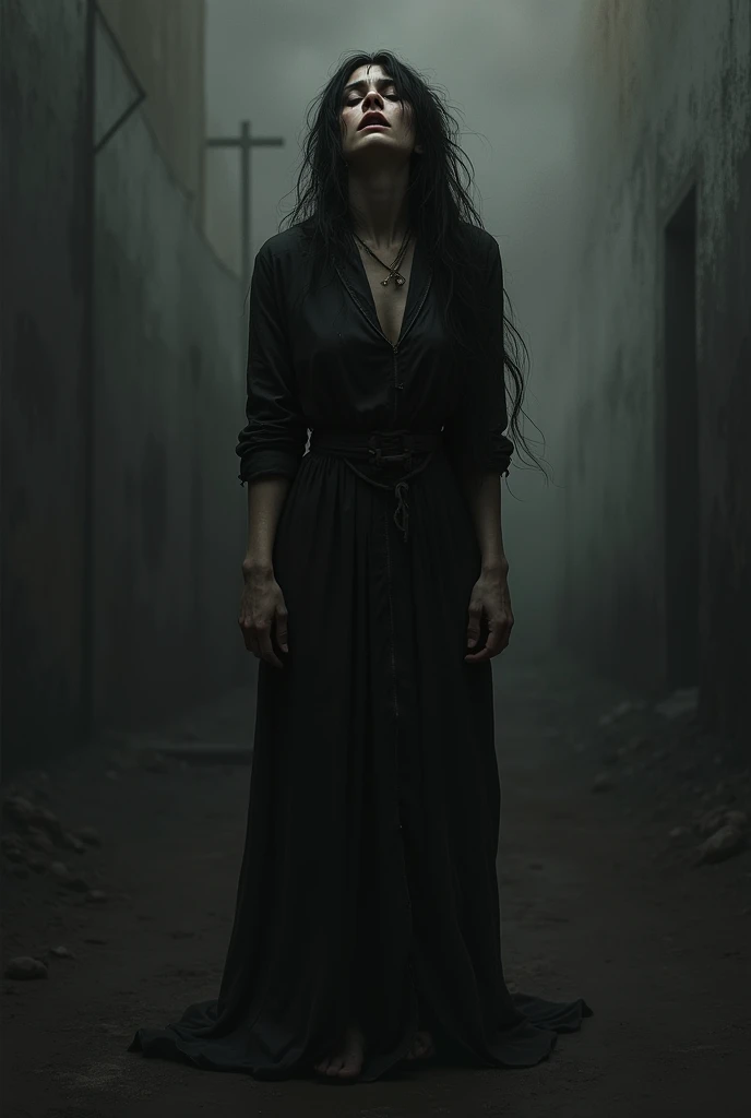 Pathetic woman, black theme