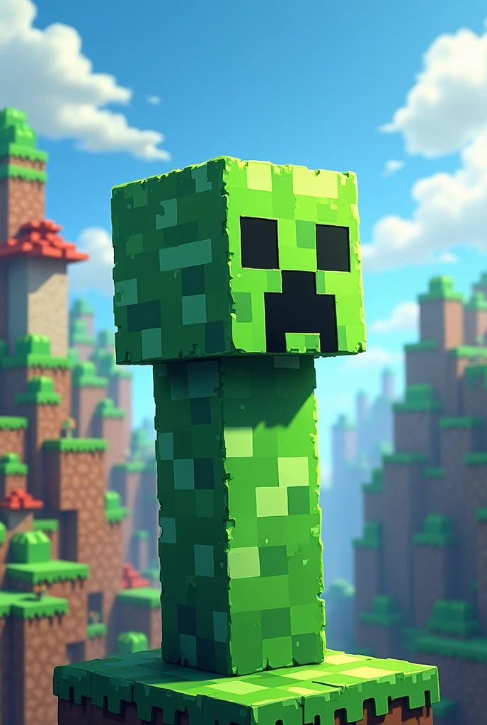 Generate a Minecraft logo in anime