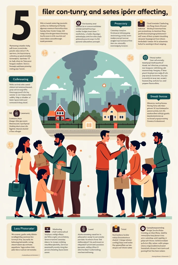 can u make a simple educational poster, something i could draw, about ppl helping eachother while they're preparing / planning for a calamity.