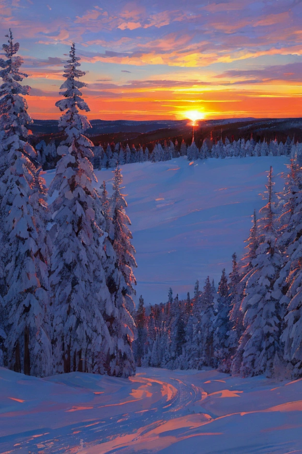 January Sunset Emotional