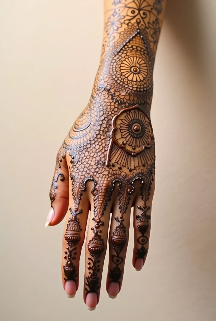 generate more Arabic mehndi design on hand