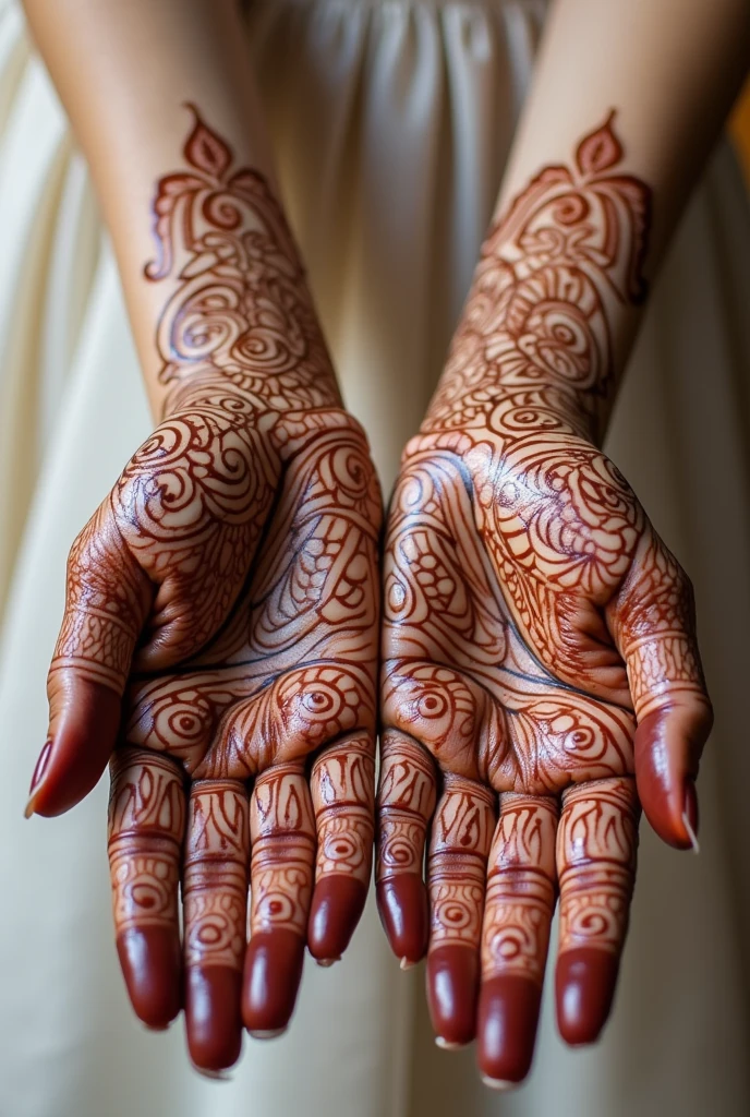 generate more Bridal mehndi design on hand