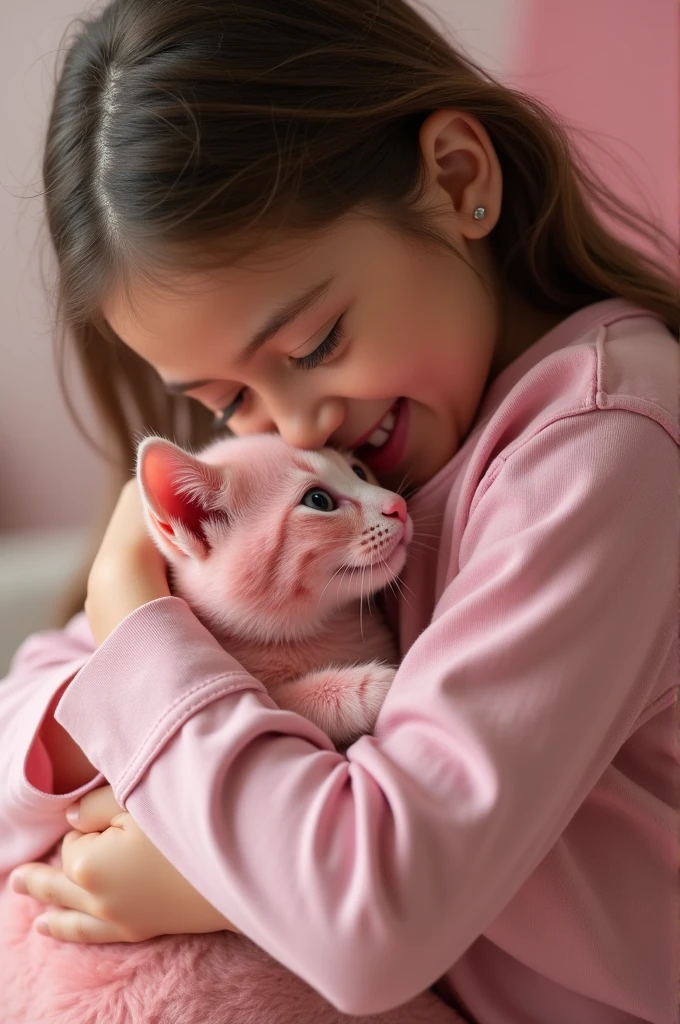A girl playing with her pink pussy realistic image