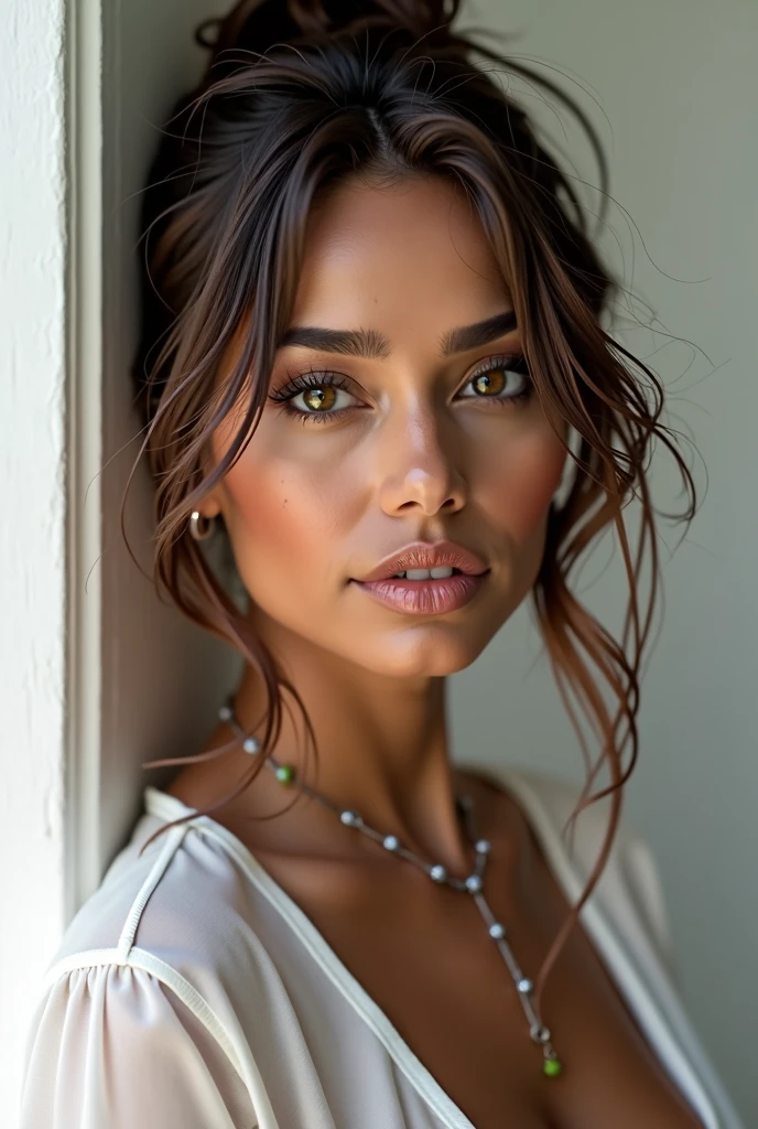A tiktok instagram model a very beautiful mixed race woman 