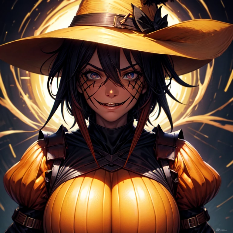 Very Scary Scarecrow Men In Nightmare Armor With Dark Energy UHD, textured skin, super detail, high detail, high quality,
