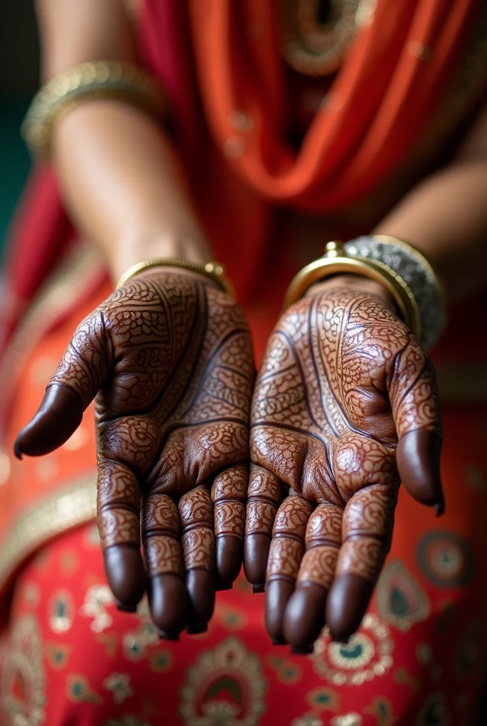 generate more Karwa Chauth Special mehndi design on hand