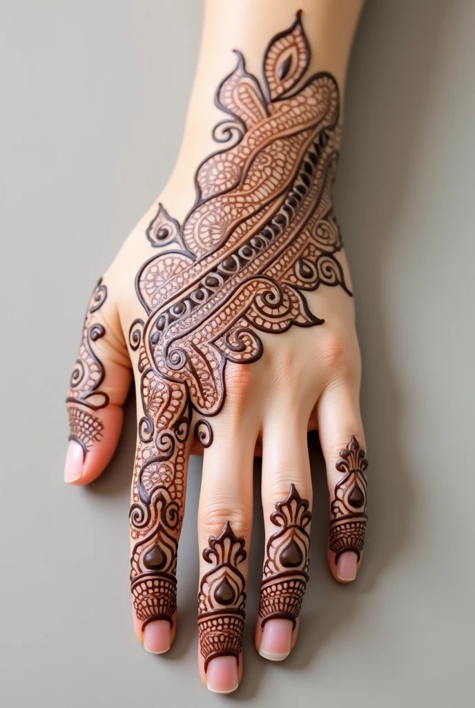 generate more Gol Tikki mehndi design on hand