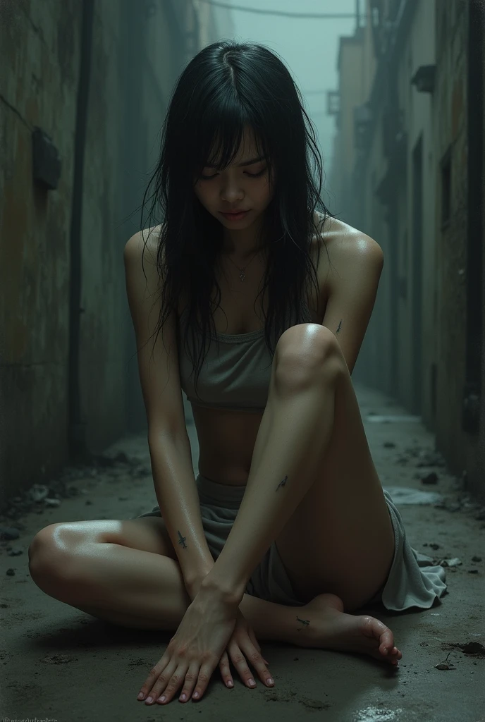 Pathetic women asia, black theme