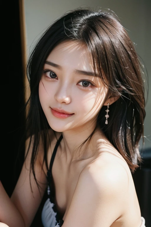 (2 Japanese girl,), (Small breasts:1.5,),(solo,Textured skin, Detailed skin,Detailed face,Detailed eyes,detailed posing,Natural eyebrows,Perfect limbs,High detail, Highest quality, Super detailed, Surrealism, ,8k,RAW Photos,Photographicism,Professional Lighting,Portrait Photography,),((Black Hair, Dark Eyes,Natural Makeup,Simple earrings,Medium Hair,happiness/joy)),(((Camera Girl,Taking a photo,Female photographer,I have a single-lens reflex camera)))