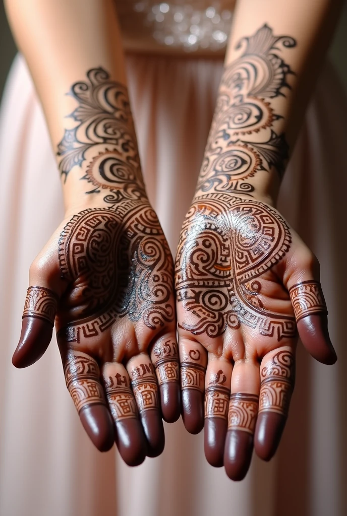 generate more Bridal mehndi design on hand
