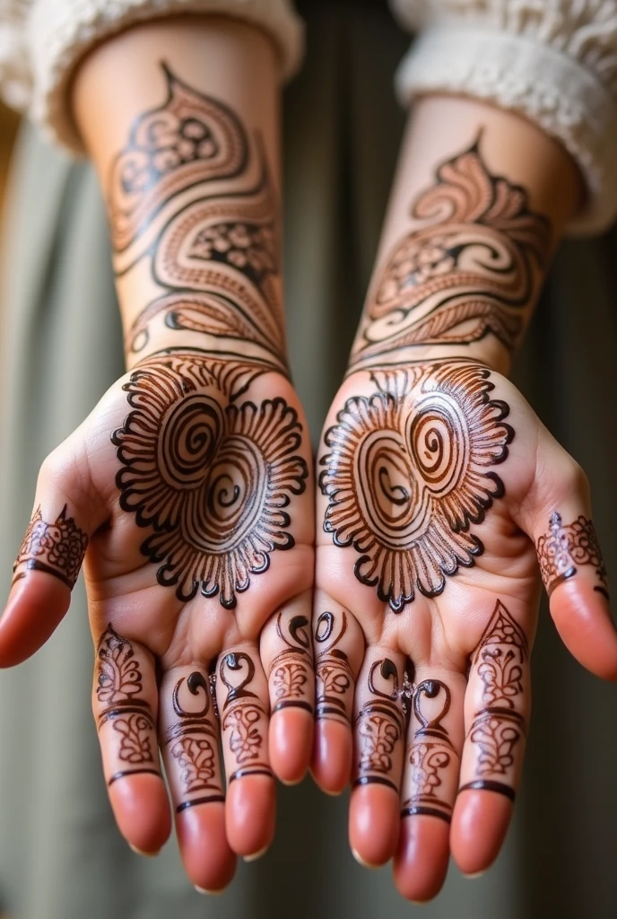 generate more Shadi Special mehndi design on hand