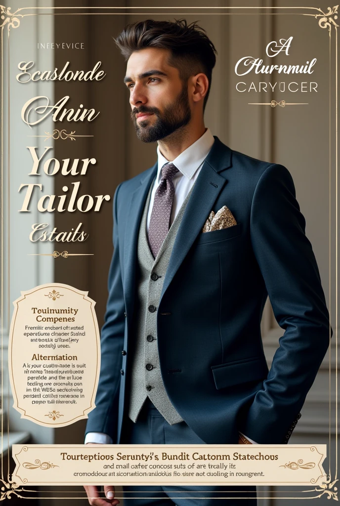 Make A flyers for tailoring
Use English words