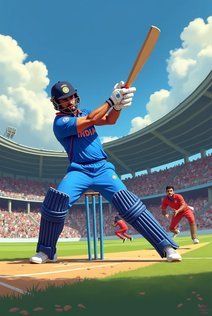 Virat kohli smashing Pakistan blower in ground 