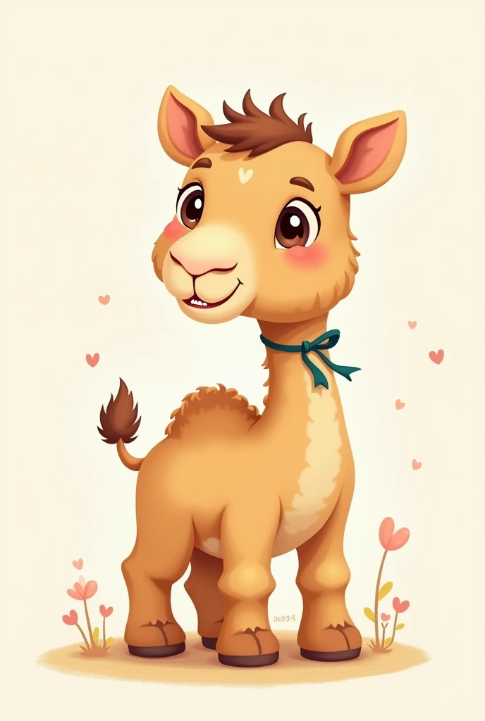 Cute little camel illustration