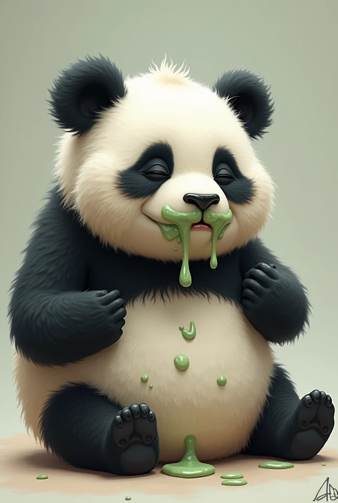 snot　Panda　sleepy