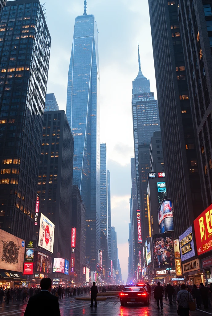 Background like manhattan or newyork city buildings