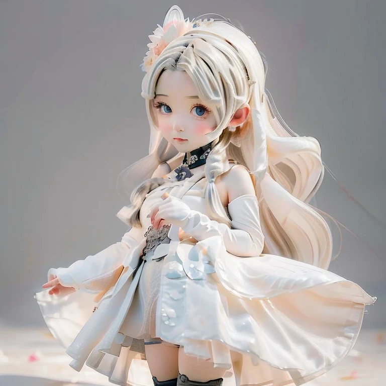 detailed face, cute face, ((masterpiece)), (Highest quality))), (Character design sheet, National costume, same characters, front, ~ side, return), figure, 1 girl, whole body, Silver Hair, eyes hair, Beautiful Eyes, Princess Cut, Environmental change scene, Short skirt, Shyness, woman, girl, Are standing, Gothic Lolita, VTuber, Chartern Betarola, (simple returnground, white returnground: 1.3) ( masterpiece:1.2), (Highest quality:1.3)