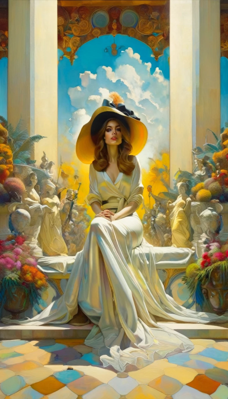 (art inspired in juan gimenez). oil painting)