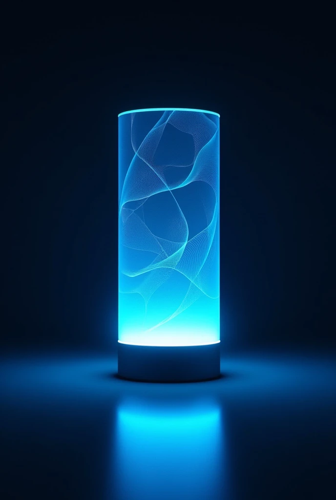 Make a cool picture of Amazon Alexa has to have blue lighting
