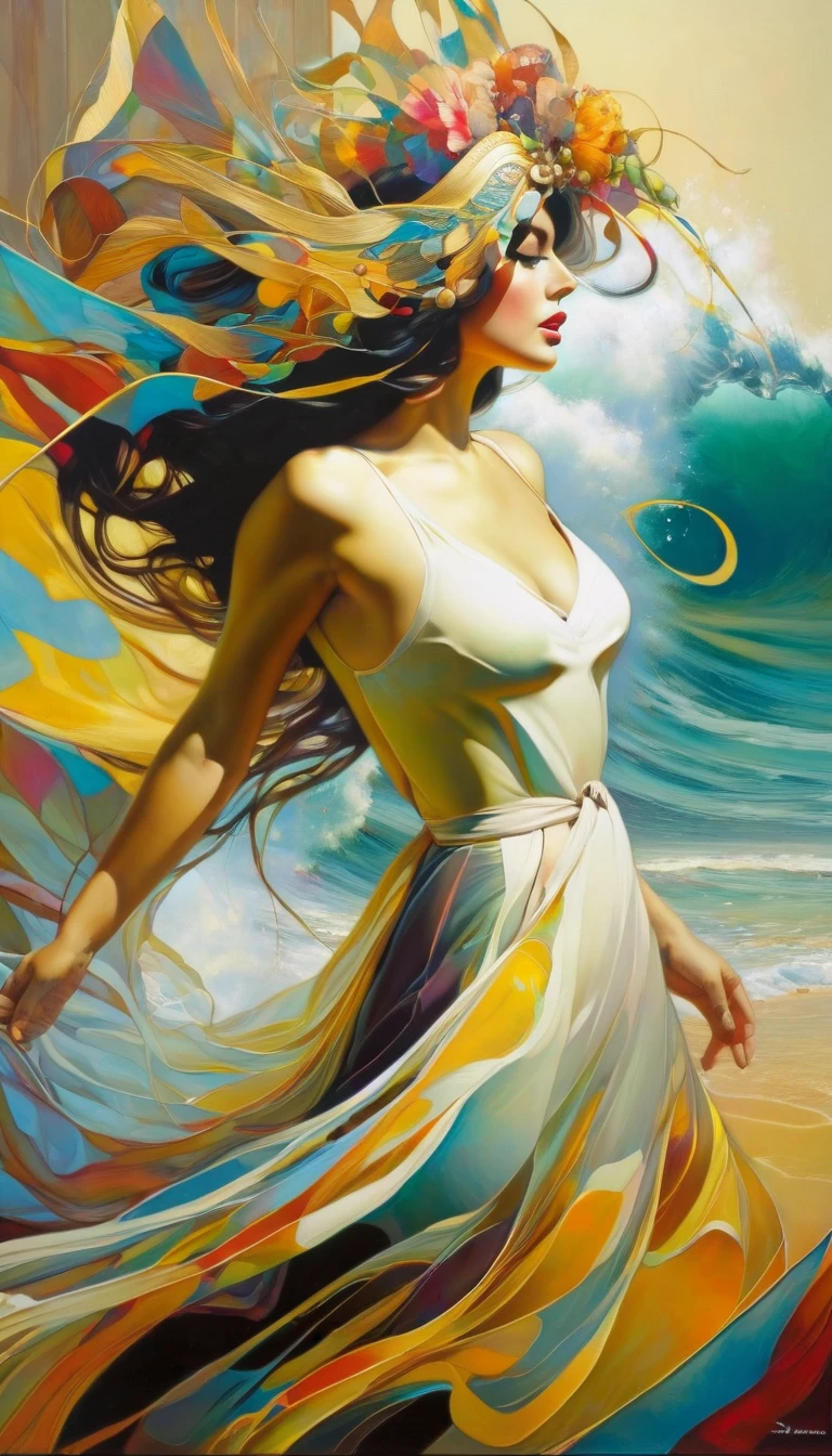 (art inspired in juan gimenez). oil painting)