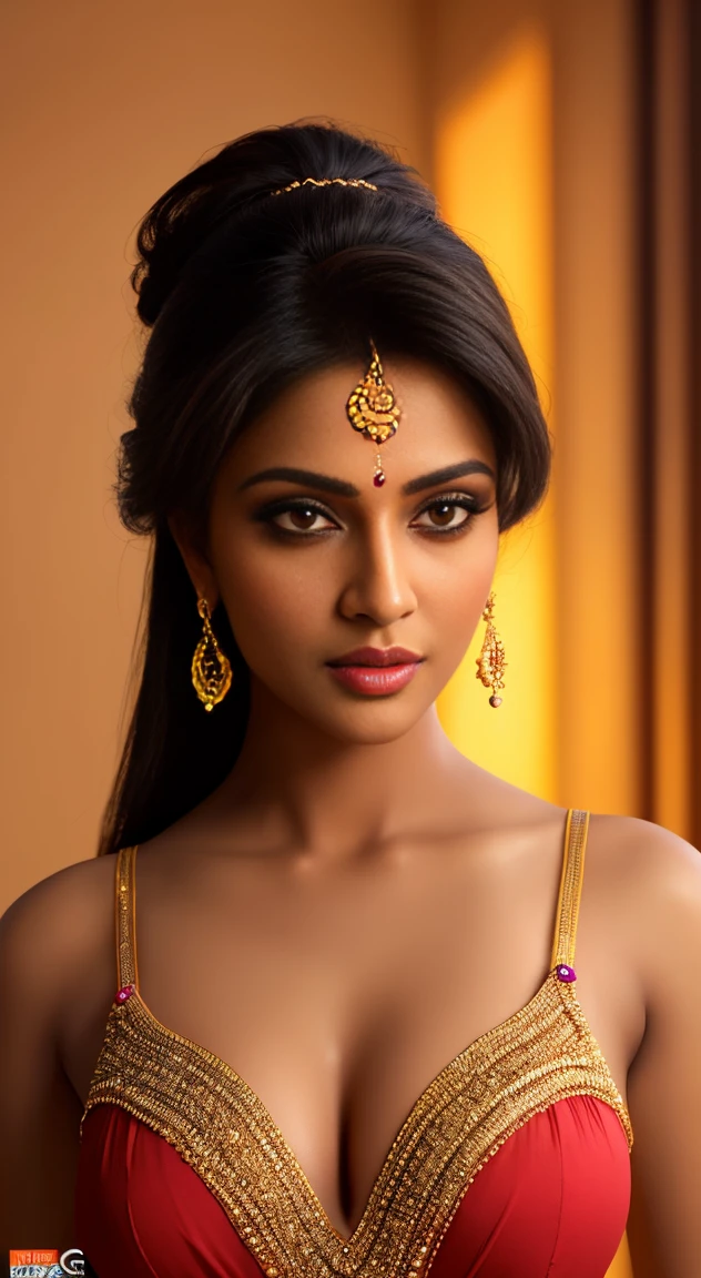 a beautiful very sexy(photorealistic 1.20))Indian woman in modern dress, seductive, 8k, hyperrealistic, full detailed, masterpiece, NSFW,extremely detailed face and eyes, long eyelashes, flawless skin, intricate clothing details, cinematic lighting, photorealistic, vibrant colors,