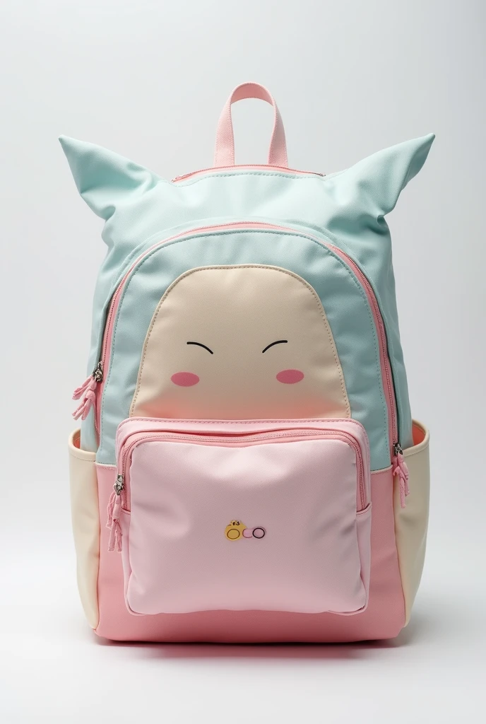 Convenient, comfortable backpack with pastel color, youthful, dynamic design, made from environmentally friendly fabric, with logo CoCo